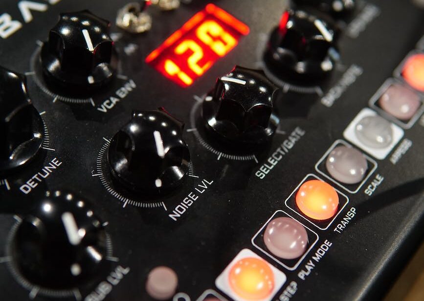 digital display of an audio equipment