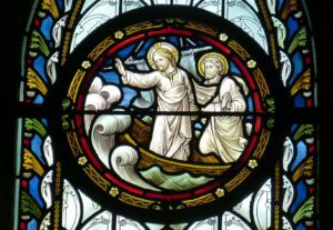 crucifix stain glass