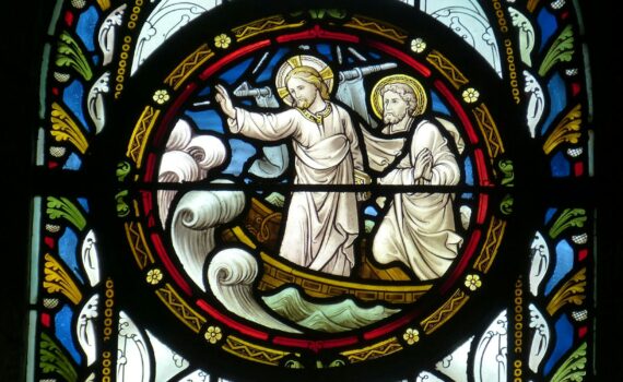 crucifix stain glass
